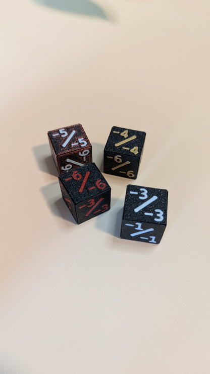 -1/-1 Counter Würfel, 6-seitig, 1 Stk., kompatibel mit Magic: The Gathering